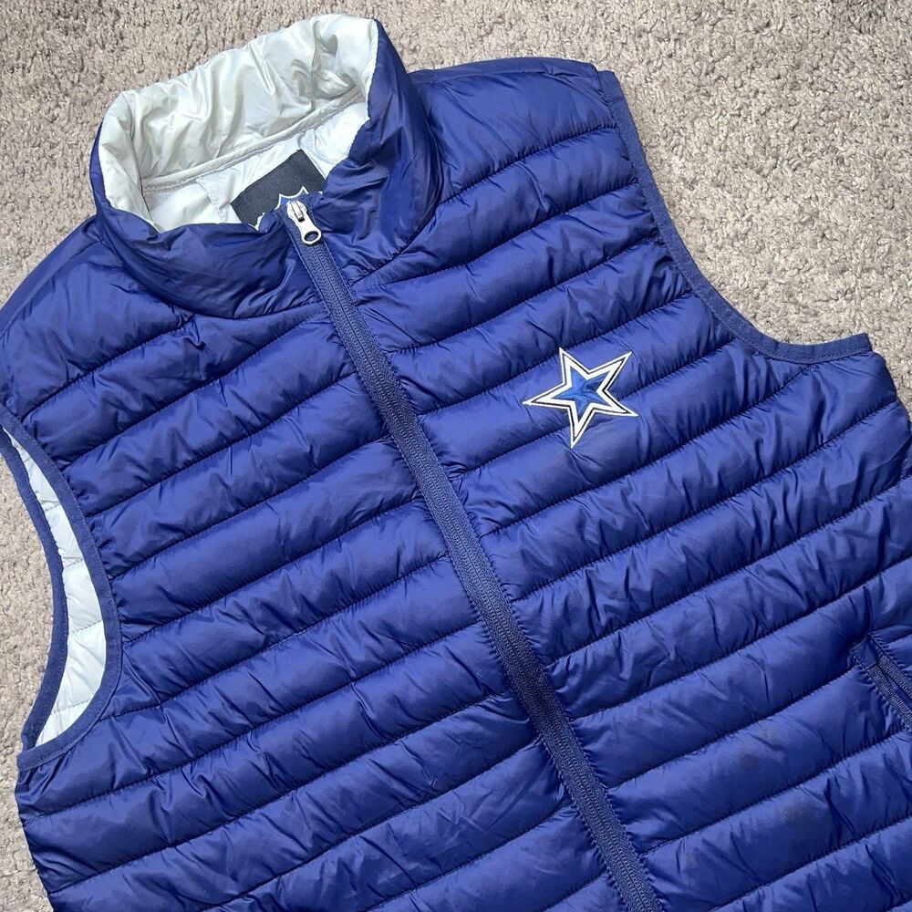 NFL Dallas Cowboys Blue Quilted Puffer Vest